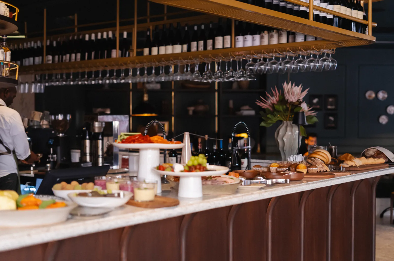 Noah breakfast buffet spread
